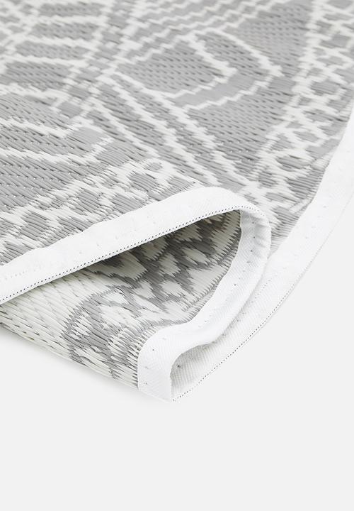 H&S - Lattice outdoor rug - grey