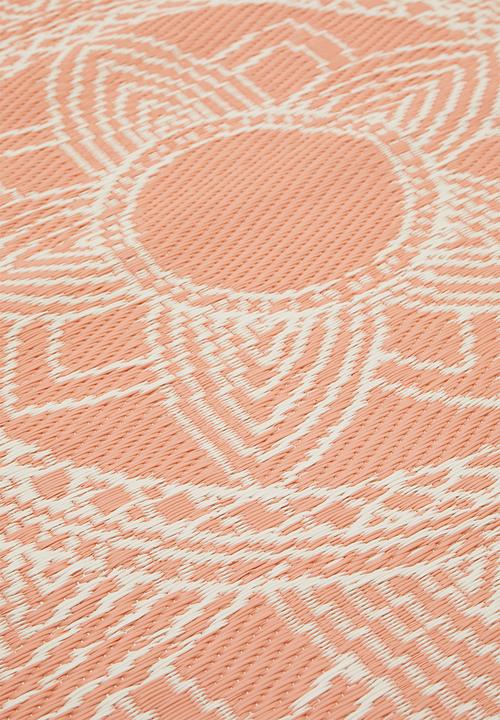 H&S - Lattice outdoor rug - coral