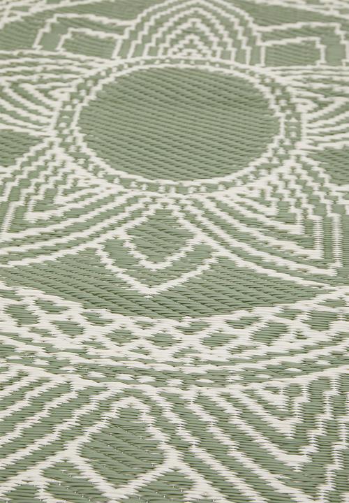 H&S - Lattice outdoor rug - green