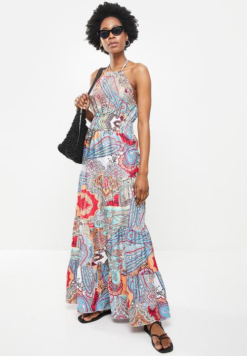 dailyfriday - Halter neck maxi dress - bohemian