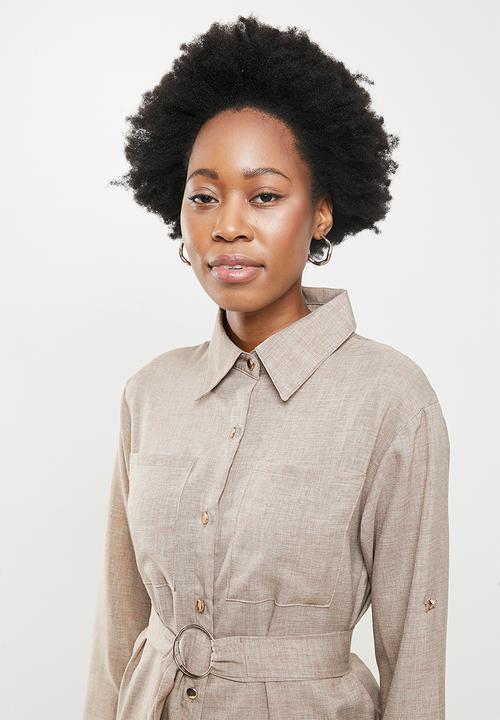 dailyfriday - Shirt dress - tan