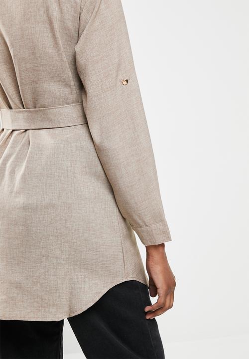 dailyfriday - Shirt dress - tan