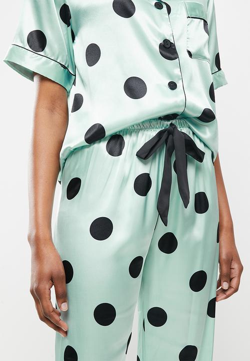dailyfriday - Sleep shirt and pants set - sage spot