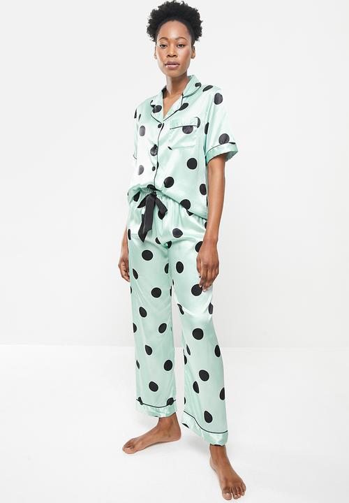 dailyfriday - Sleep shirt and pants set - sage spot