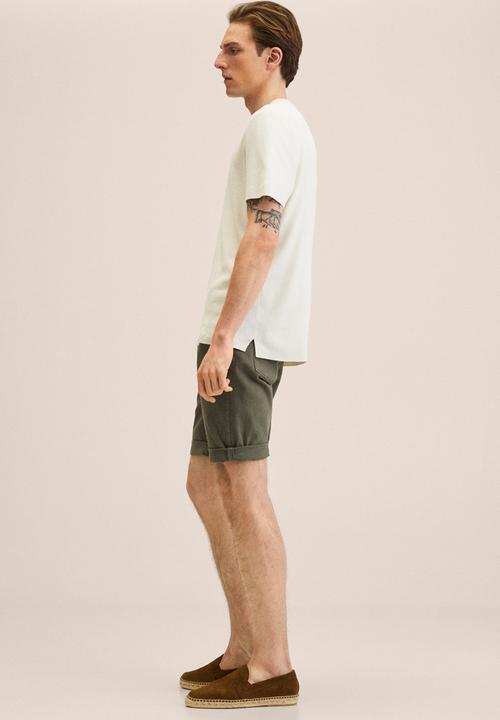 MANGO - Shorts nepto - khaki 