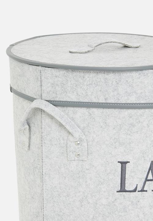 Storage Solutions - Felt laundry bag - grey