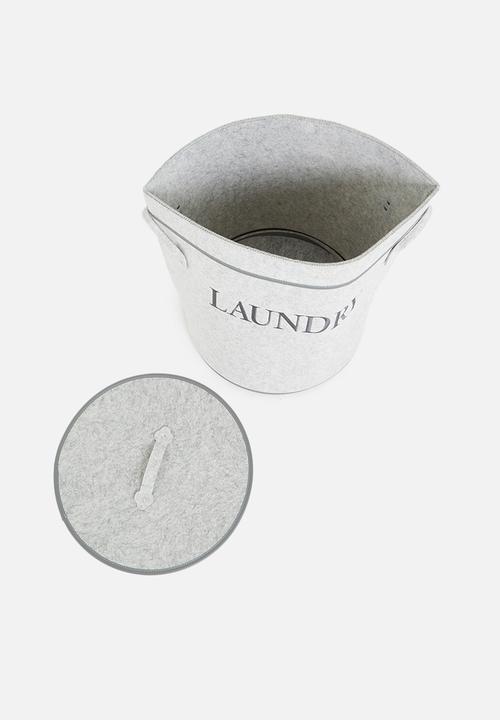 Storage Solutions - Felt laundry bag - grey