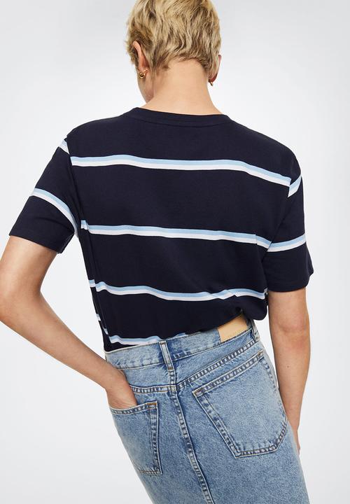 MANGO - T-shirt bella-h - navy