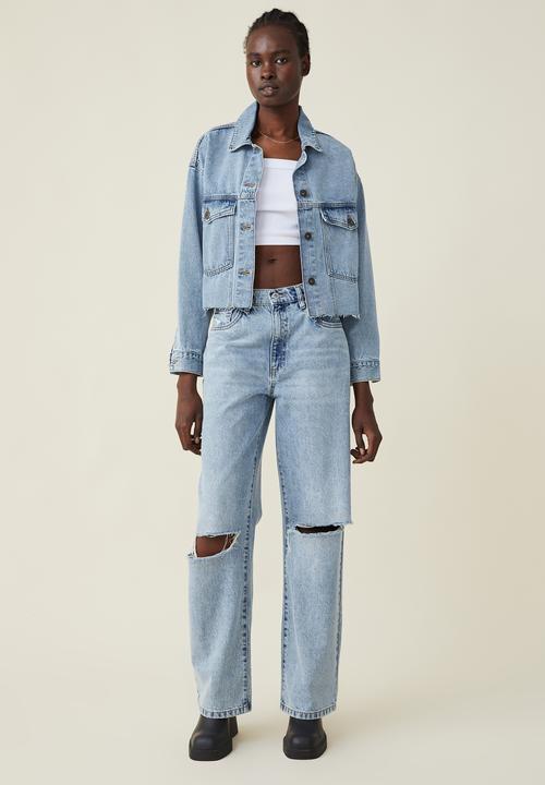Cotton On - Loose straight jean - byron blue rip