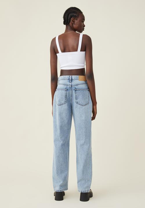 Cotton On - Loose straight jean - byron blue rip