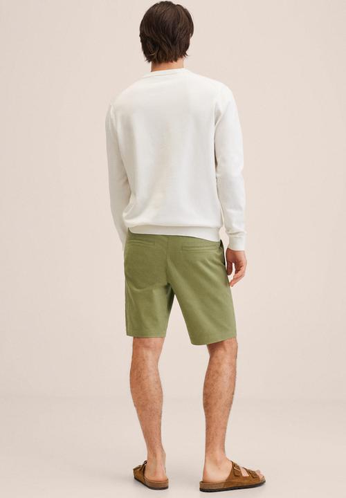 MANGO - Gracia bermuda shorts  - khaki