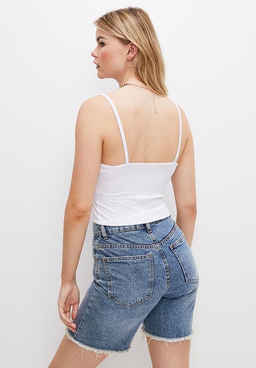 Blake - Core knit corset - white