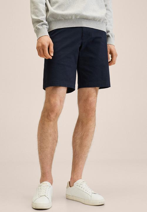 MANGO - Gracia bermuda shorts  - navy