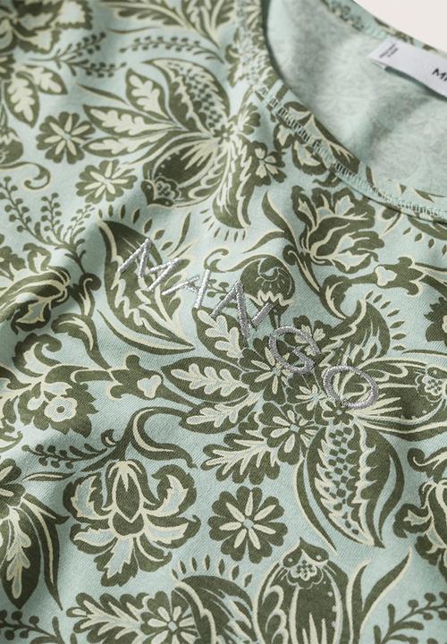 MANGO - T-shirtmangofi-h - green