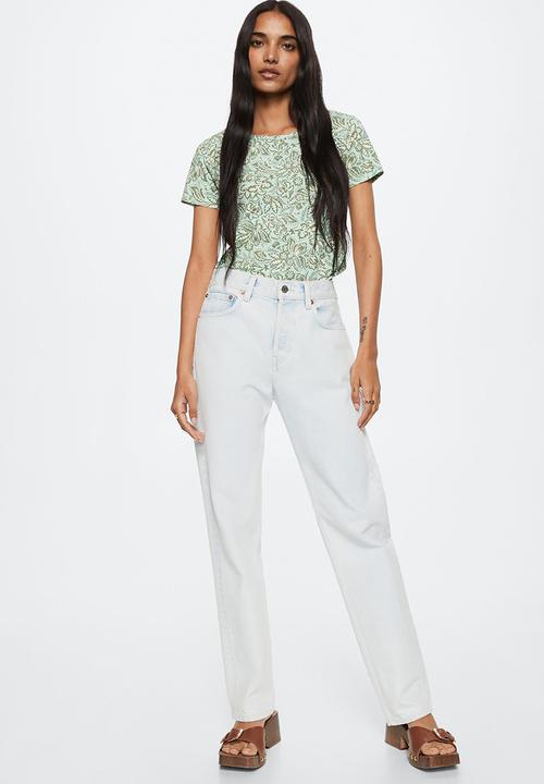 MANGO - T-shirtmangofi-h - green