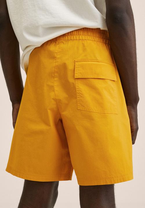 MANGO - Tiber bermuda shorts  - yellow