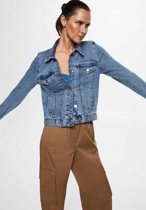 MANGO - Jacket vicky - open blue