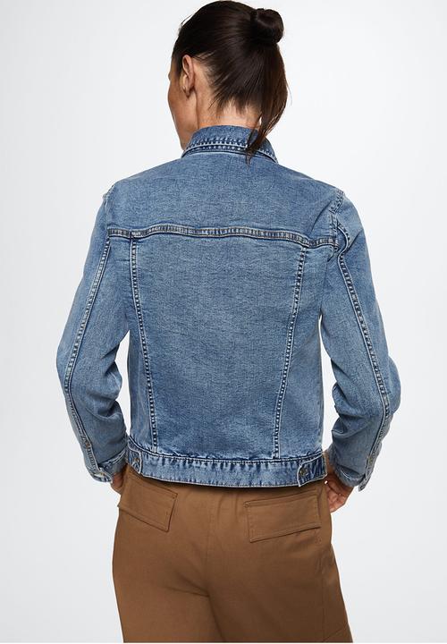 MANGO - Jacket vicky - open blue