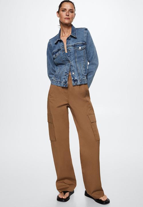 MANGO - Jacket vicky - open blue