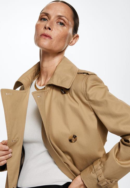MANGO - Trench coat polana - light beige