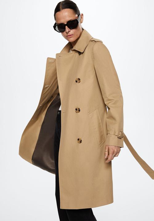 MANGO - Trench coat polana - light beige