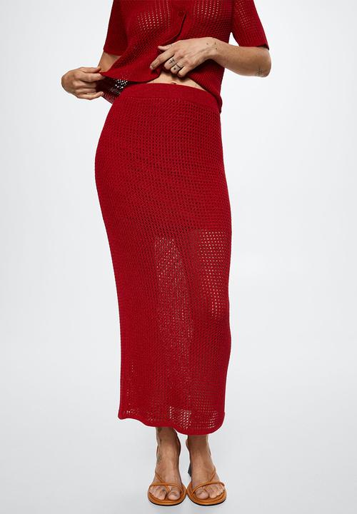 MANGO - Skirt atakoy - red