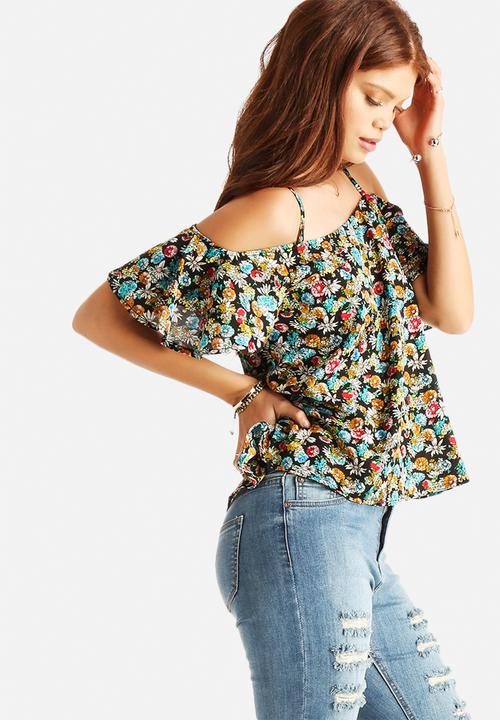 Glamorous - 60's Flower Top