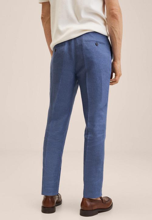 MANGO - Florida slim fit trouser - blue
