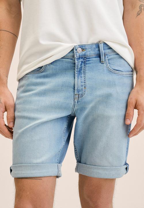 MANGO - Rock denim shorts  - light blue