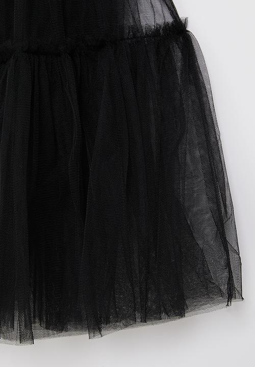 Rebel Republic - Girls mesh skirt - black