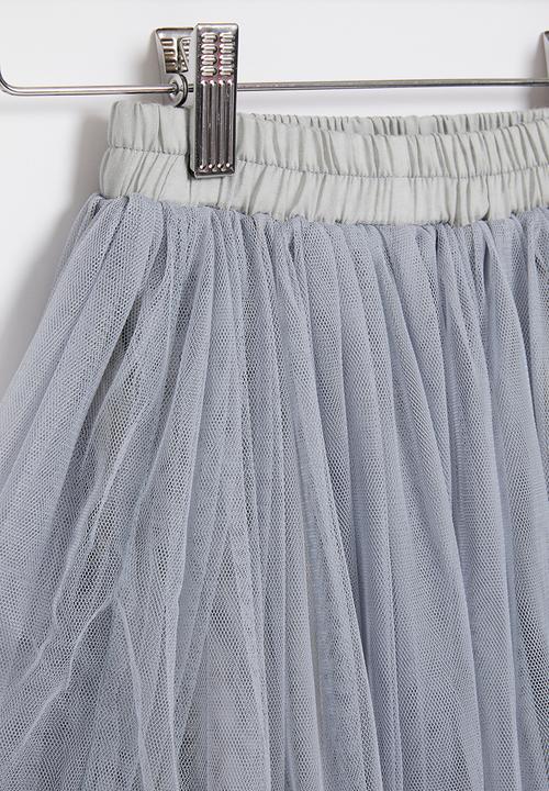 Rebel Republic - Girls mesh skirt - grey