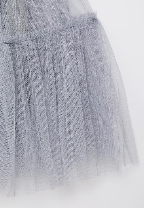 Rebel Republic - Girls mesh skirt - grey