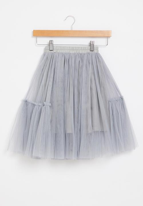 Rebel Republic - Girls mesh skirt - grey