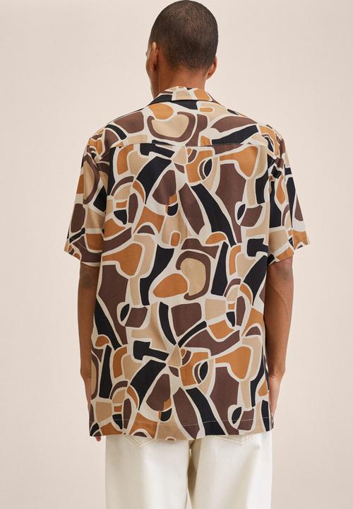 MANGO - Mola shirt - brown