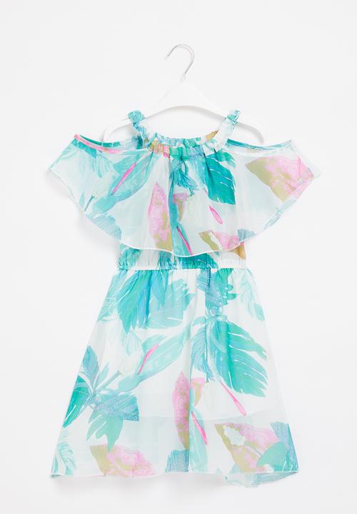 Rebel Republic - Off the shoulder dress - blue