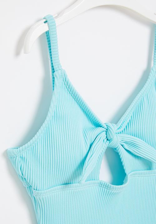 Rebel Republic - Girls one piece swimsuit - light blue