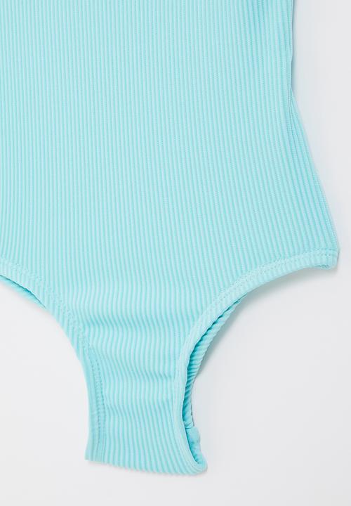 Rebel Republic - Girls one piece swimsuit - light blue