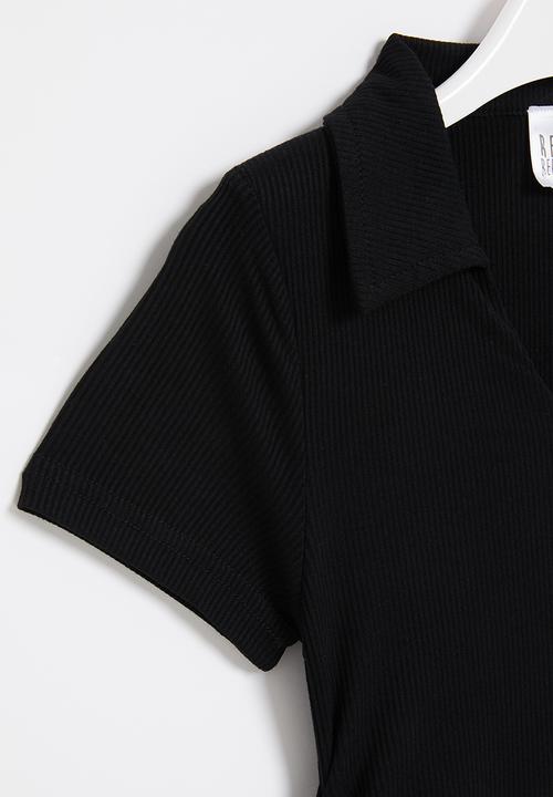 Rebel Republic - Girls dress with collar - black
