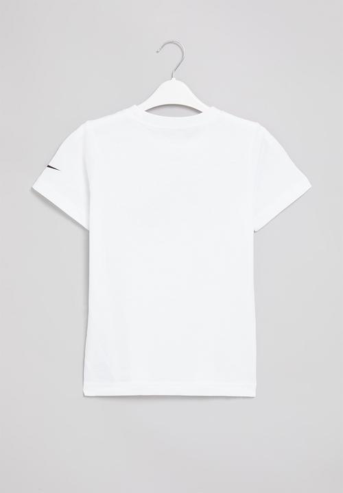 Nike - Nike boys just do it/swoosh split bolt - white