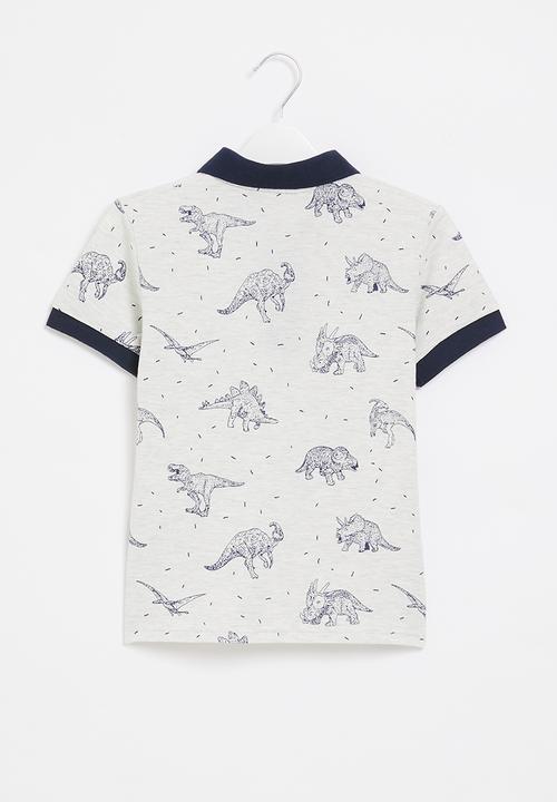 Pop Candy - Boys dino golfer - white