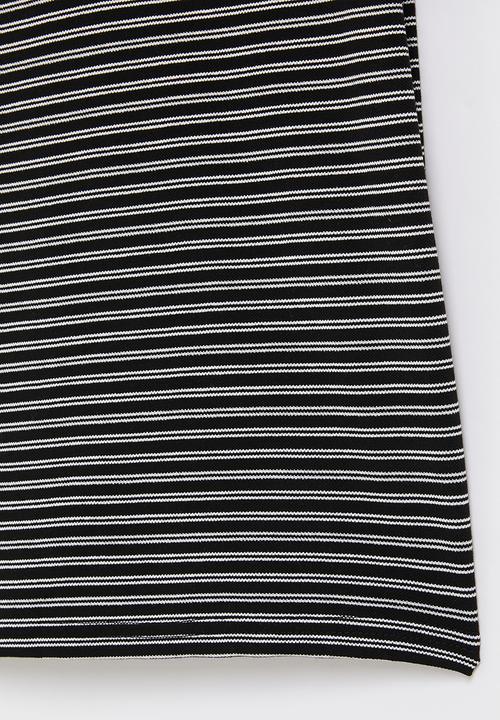 Pop Candy - Boys stripe golfer - black