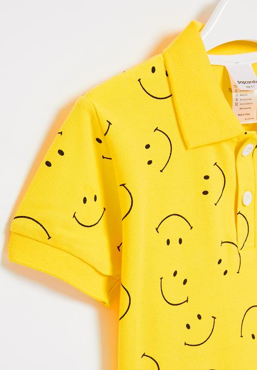 Pop Candy - Boys smiley golfer - yellow