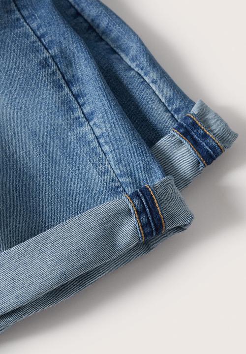 MANGO - Rock denim shorts - blue
