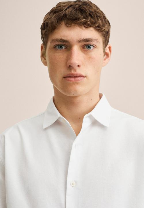 MANGO - Samos shirt - white