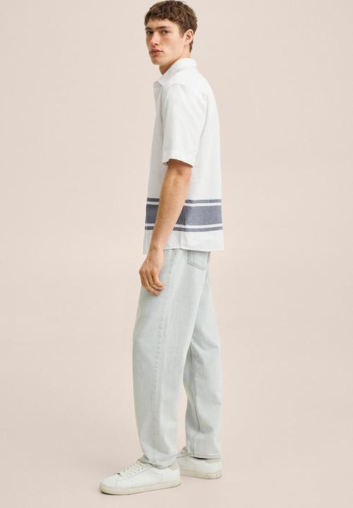 MANGO - Samos shirt - white