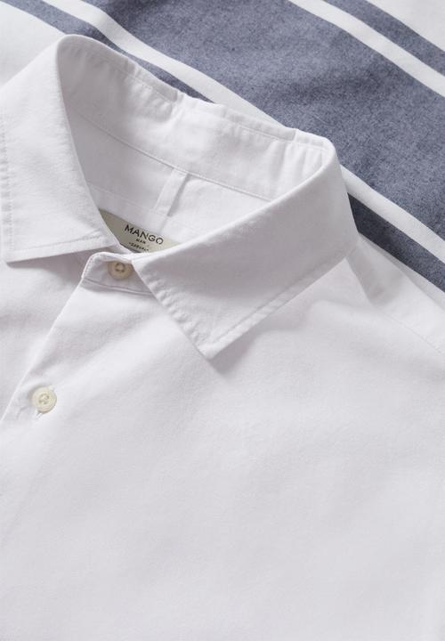 MANGO - Samos shirt - white