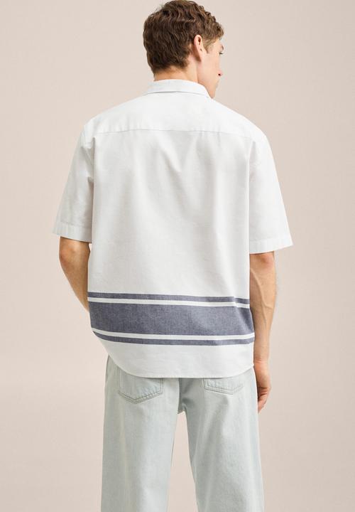 MANGO - Samos shirt - white