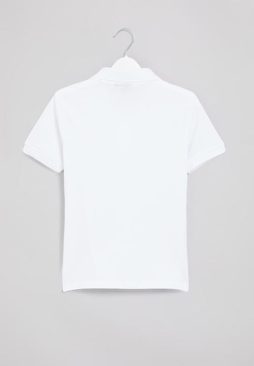 POLO - Boys classic short sleeve golfer - white