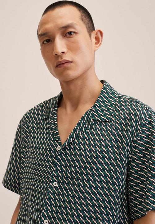MANGO - Gala shirt  - green
