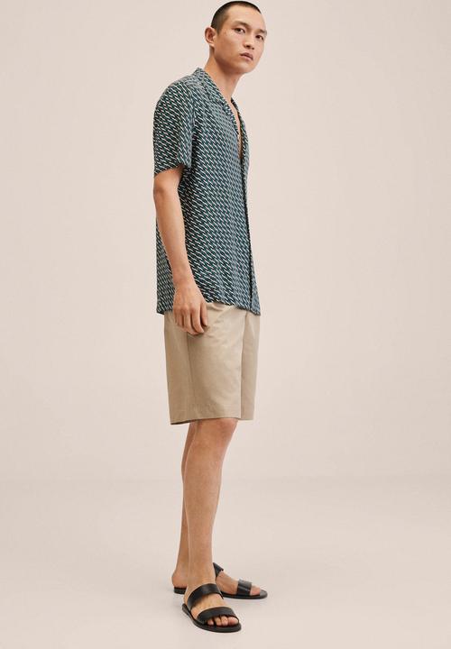 MANGO - Gala shirt  - green